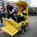 Engineering students help build costumes for children at Mary Free Bed hospital